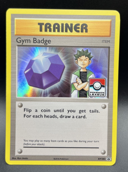 Pokemon TCG Gym Badge Brock XY203 Black Star Promo NM - Image 1