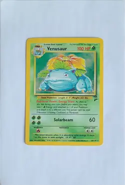Pokemon 1998 Base 2 Venusaur 18/130 Holo Rare MP - Image 1