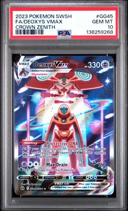 2023 Pokemon Sword And Shield Crown Zenith #GG45 Fa/Deoxys Vmax PSA 10 - Image 1