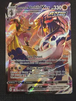 2022 POKEMON BRILLIANT STARS TRAINER GALLERY RAPID STRIKE URSHIFU VMAX TG21/TG30 - Image 1