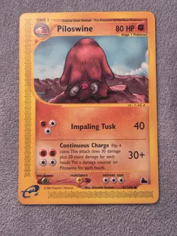 Pilowswine 43/144 Pokemon TCG Skyridge E Reader Excellent - Image 1