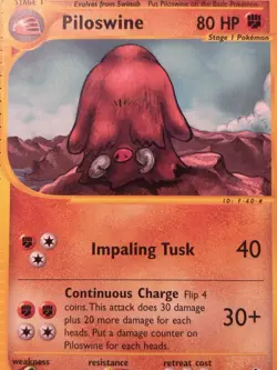 Pilowswine 43/144 Pokemon TCG Skyridge E Reader Excellent - Image 2
