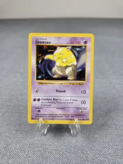 Pokemon TCG : Drowzee - Base Set Unlimited Shadowless 49/102 Non Holo WOTC NM - Image 1