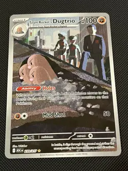 Pokemon TCG Ascended Heroes 239/217 Team Rocket’s Dugtrio Illustration Rare - NM - Image 1