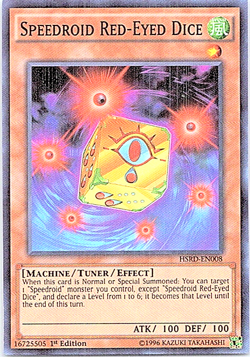 Speedroid Red-Eyed Dice HSRD-EN008 YU-Gi-Oh! Light Play 1st Edition - Image 1