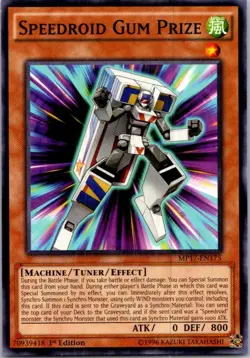 Speedroid Gum Prize MP17-EN175 Yu-Gi-Oh! 1st Edition Light Play - Image 1