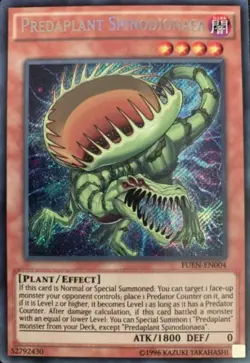 Yugioh! LP Predaplant Spinodionaea - FUEN-EN004 - Secret Rare - Unlimited Editio - Image 1