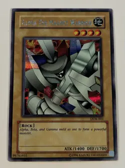 Alpha the Magnet Warrior DOR-001 Konami YuGiOh! LP - Image 1