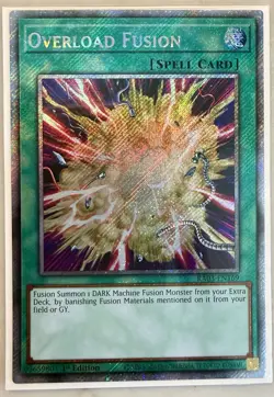Yu-Gi-Oh! Overload Fusion RA03-EN169 Platinum Secret Rare 1st Edition NM - Image 1