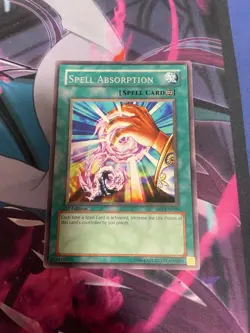 YUGIOH - SPELL ABSORPTION - RARE - FET - 1ST ED - LP - ORIGINAL - Image 1