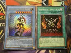 Yugioh! Schwarz Glanzender Soldat & Schwarzer-Glanz-Ritual - SYE-DE024 1. Aufl. - Image 1