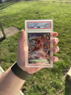 Monkey D. Luffy PRB02-005 One Piece Red bull double don Winner PSA10 - Image 2