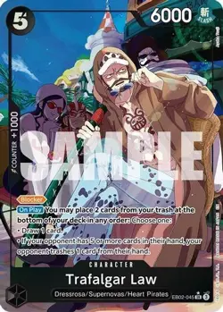 Trafalgar Law EB02-045 (SR) Parallel Extra Booster 25th ONE PIECE Card Japanese - Image 1