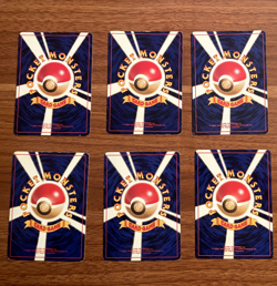 1996 Pocket Monster Japanese Vintage Water Energy Pokemon 6 Card Lot - Image 2