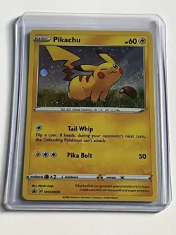 Pikachu SWSH039 Pokemon Sword & Shield Promos 2020 Mint - 9.0 + Black Star Holo - Image 1