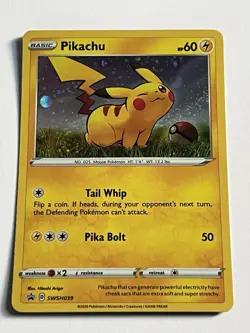 Pikachu SWSH039 Pokemon Sword & Shield Promos 2020 Mint - 9.0 + Black Star Holo - Image 4
