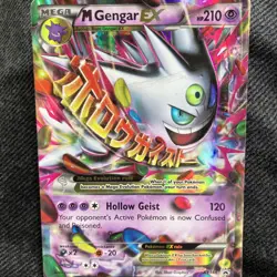 Mega Gengar EX XY166 Black Star Promo Holo full art Pokemon Promo 2016 LP - Image 2