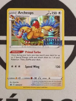Archeops SWSH272 Black Star Promo Pokemon Karte Stamp Silver Tempest Englisch - Image 3