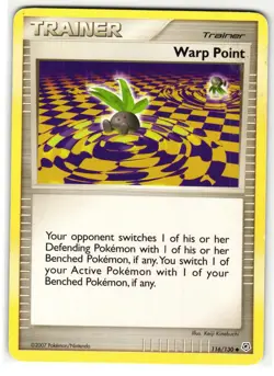WARP POINT 116/130 DIAMOND & PEARL ENGLISH POKEMON TCG - Image 1
