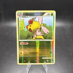 Pokemon TCG HGSS Unleashed Cherrim Uncommon Reverse Holo 28/95 NM Condition -j - Image 1