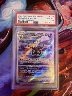 2022 Pokemon Japanese Darkrai V 228/172 VStar Universe PSA 10 - Image 1