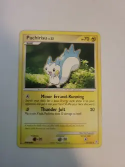 Pokemon TCG Pachirisu Diamond & Pearl 35/130 Regular Rare Lightning Damaged - Image 1