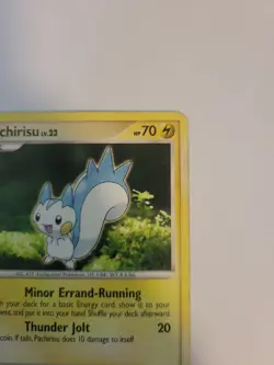 Pokemon TCG Pachirisu Diamond & Pearl 35/130 Regular Rare Lightning Damaged - Image 3
