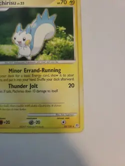 Pokemon TCG Pachirisu Diamond & Pearl 35/130 Regular Rare Lightning Damaged - Image 4