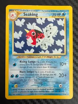 Pokemon TCG Seaking 37/64 Neo Revelation Regular Unlimited LP - Image 1