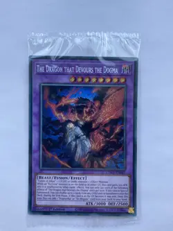 YUGIOH Secret Rare The Dragon That Devours The Dogma CH01-EN041 1st Ed SEALED - Image 1