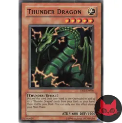 Yugioh Thunder Dragon DB2-EN058 Common MP - Image 1