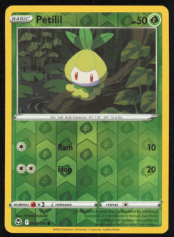 Petilil 009/195 Pokemon Silver Tempest Reverse Holo NM - Image 1