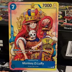 Bandai Monkey.D.Luffy P-043 2nd Anniversary One Piece Promo 7000 Power - Image 1