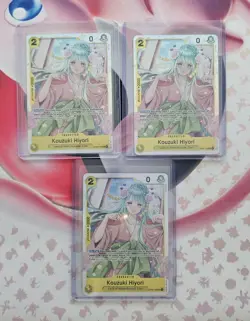 x3 Kouzuki Hiyori OP06-106 Super Rare Foil Wings of the Captain One Piece CCG - Image 1