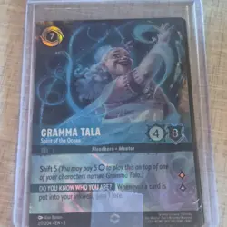 Disney Lorcana Gramma Tala Spirit of the Ocean Foil Full Art Inklands Card - Image 1