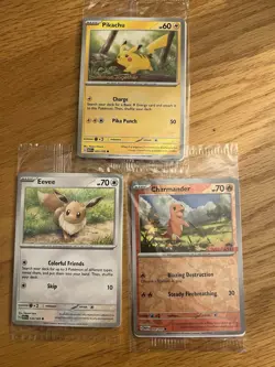 Pikachu - (Pokemon Together) Eevee And Charmander GameStop - Image 1