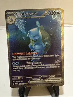 2023 Pokemon BLASTOISE EX 200/165 Scarlet & Violet 151 Special Illustration Rare - Image 1