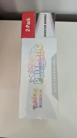 ✨ Pokemon TCG Prismatic Evolutions – Costco 2 Pack (ETB + Booster Bundle) –New ✅ - Image 3