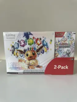 Pokemon TCG Prismatic Evolutions – Costco 2 Pack (ETB + Booster Bundle) - Image 1