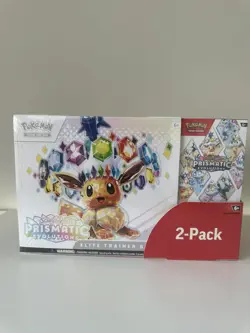 Pokemon TCG Prismatic Evolutions – Costco 2 Pack (ETB + Booster Bundle) - Image 1