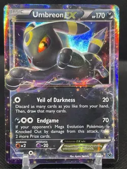 Umbreon EX 55/124 Fates Collide Holo Rare Pokemon Card TCG 2016 LP M8 - Image 1