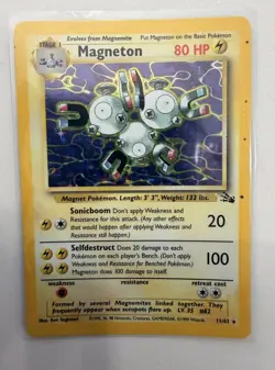 1999 Pokemon Base Set Lot of 6 Cards, Machamp, Magneton, Zapdos -Used Condition - Image 2
