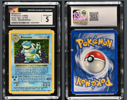 CGC 5 Shadowless Blastoise Base Set Holo 2/102 Pokemon Card 1999 - Image 3