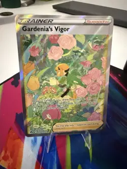 Pokemon TCG Card Crown Zenith Gardenia's Vigor GG61/70 Full Art Trainer NM - Image 1