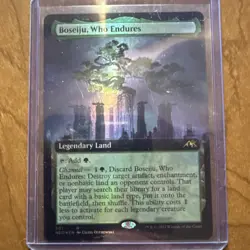 MTG English Boseiju, Who Endures (Extended Art) NM Foil Kamigawa: Neon Dynasty - Image 1