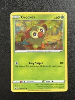Grookey - (Cosmos Holo) 010/202 Pokemon Blister Exclusives Holo (Near Mint) NM 2 - Image 1