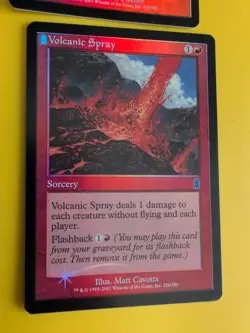 Volcanic Spray & Reckless Charge. MTG Card. Odyssey.Old Border FOIL. 2 card - Image 4