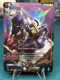 Gundam Exia Alternate Art Foil - ST07-001 LR+ - Gundam TCG Card Game - Image 1