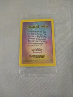 Ancient Mew Pokemon Card FACTORY SEALED 2000 Movie Promo HOLO FOIL RARE NM - Image 3