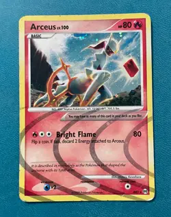 Pokemon TCG: Arceus AR3 Holo, English, HP/Damaged - Image 1